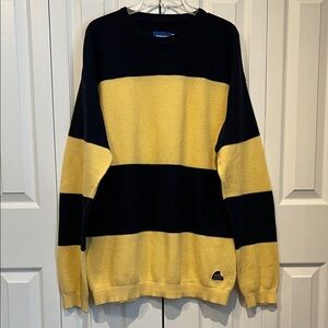 Jack & Jones Men’s Navy/Yellow Striped Sweater Size XL‎
